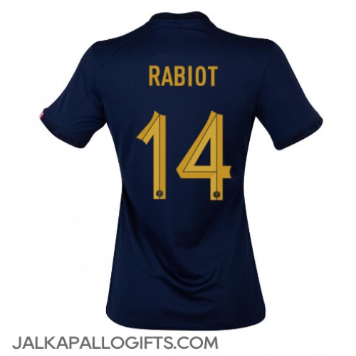 Ranska Adrien Rabiot #14 Kotipaita Naiset MM-kisat 2022 Lyhythihainen